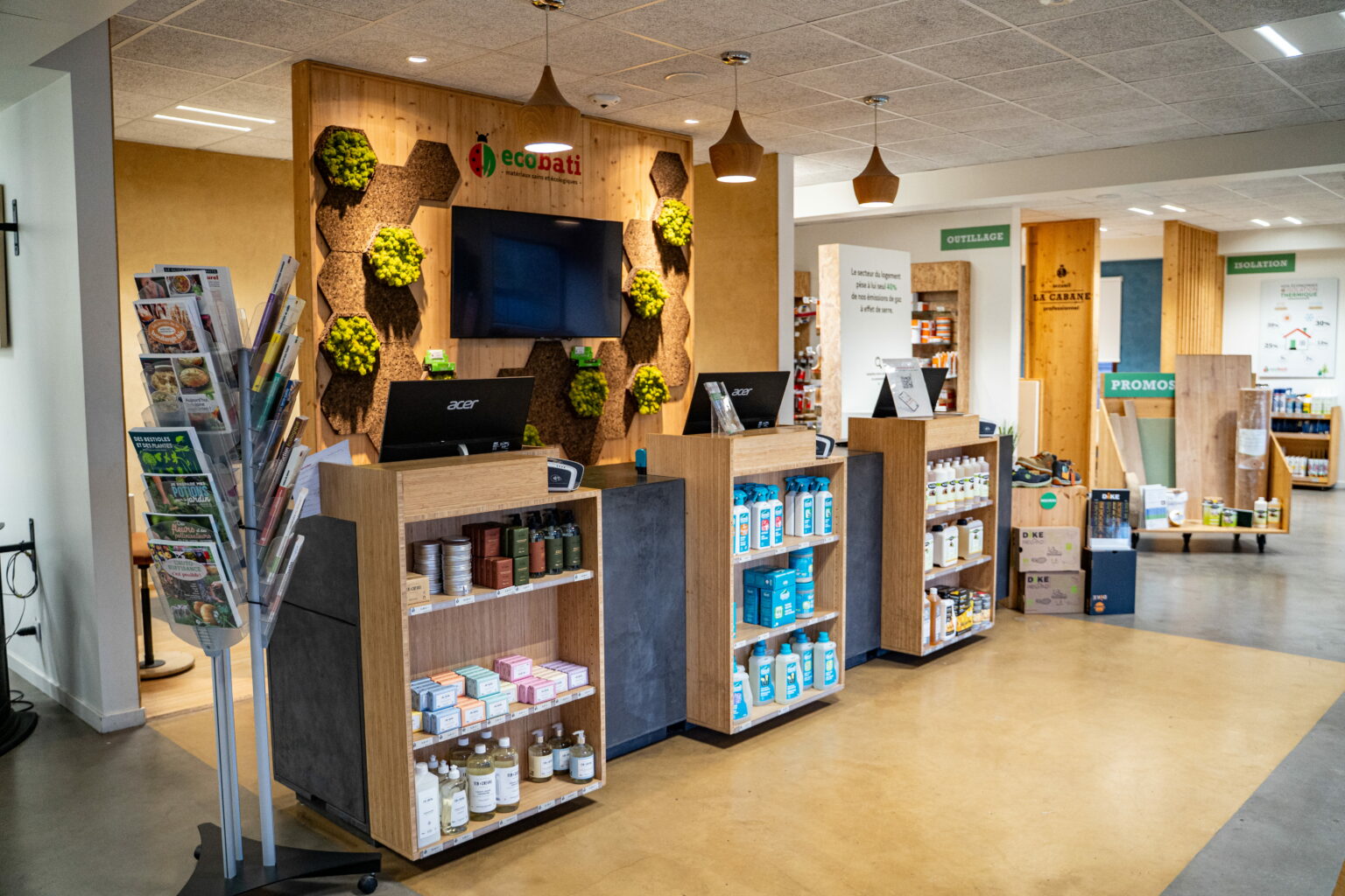 aménagement de magasin menuiserie intérieure