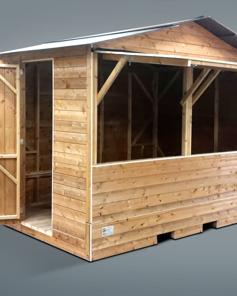 chalet pliable de face