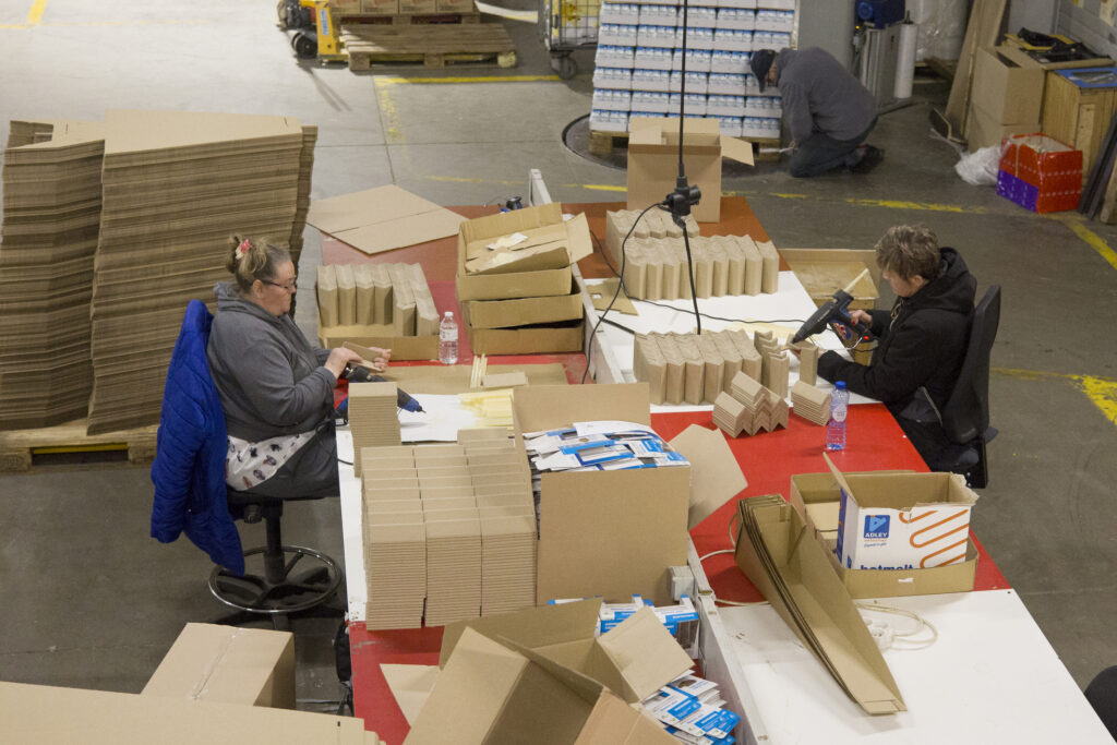 Mise à disposition de personnel pour du conditionnement