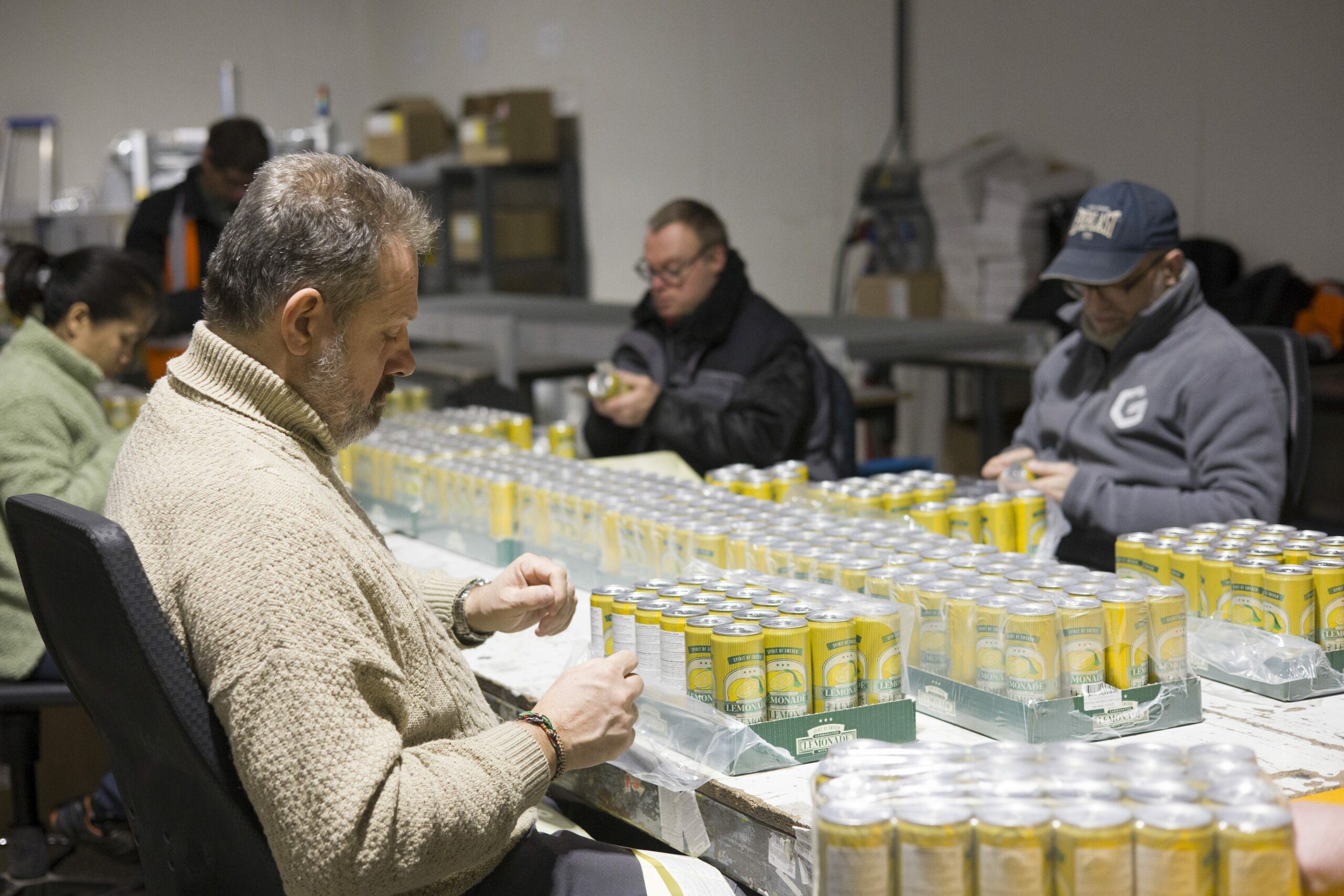 Personnel de mise à disposition pour le conditionnement