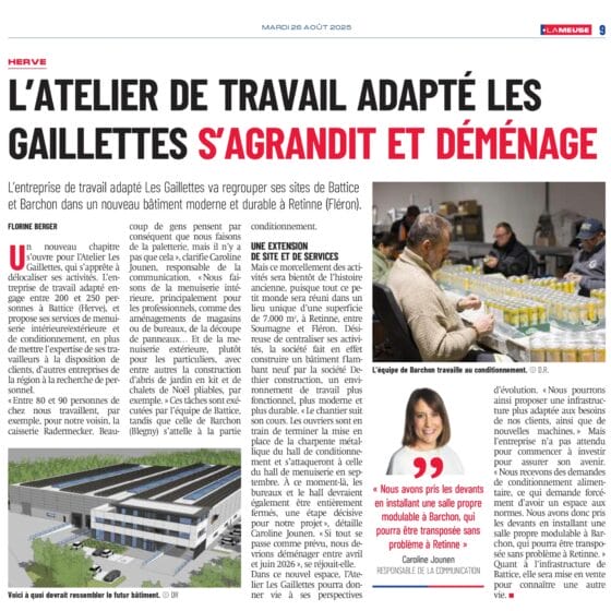 La Meuse Verviers_Atelier les Gaillettes
