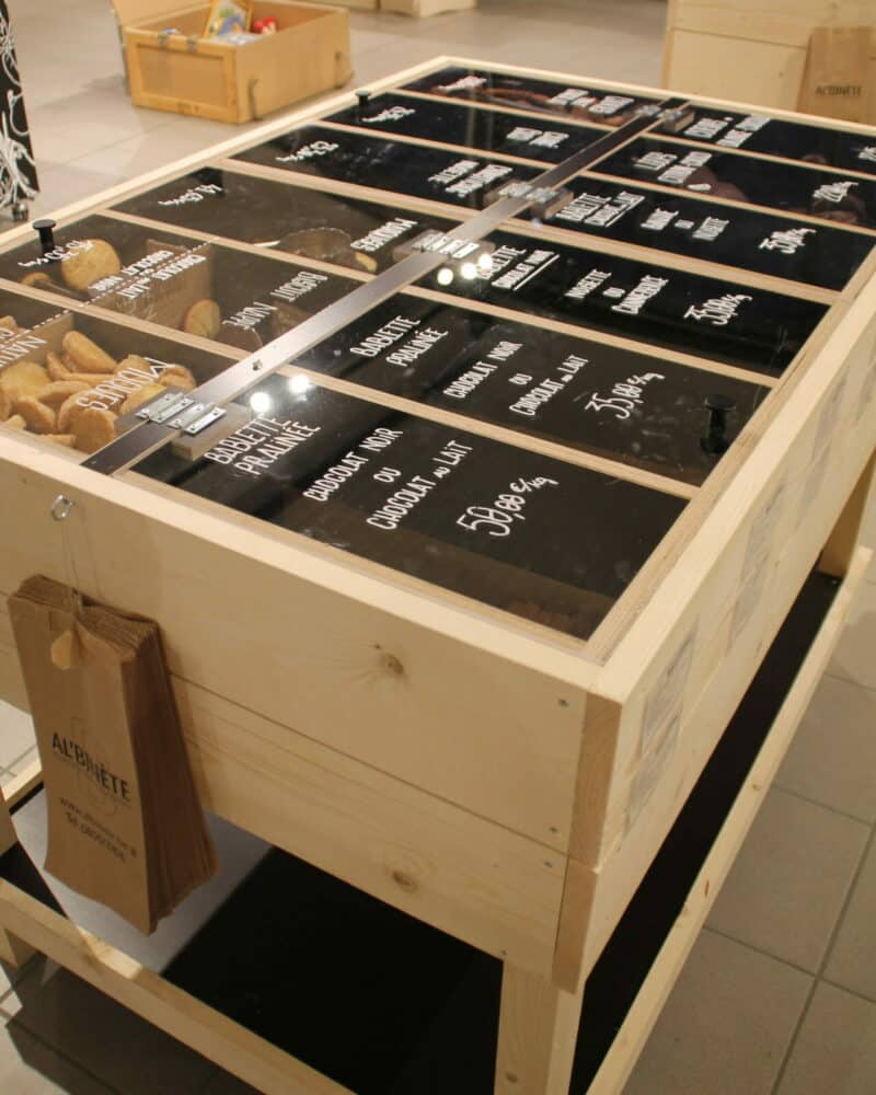 Réalisation de meubles sur mesure pour Halles Binète