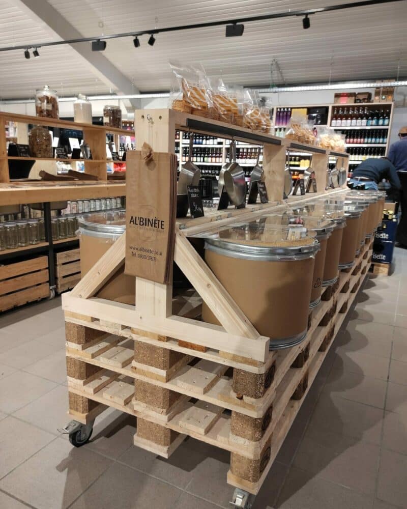 Réalisation de meubles sur mesure pour Halles Binète