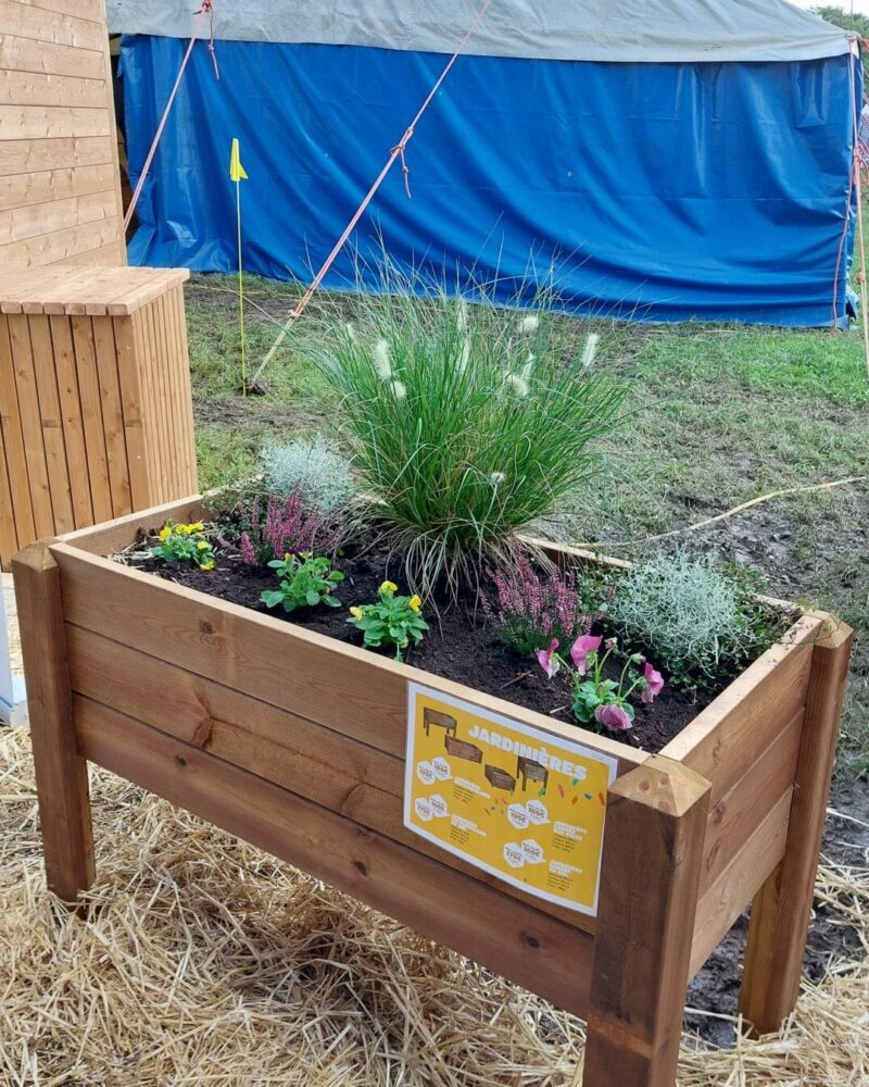 bac à fleurs de la foire de Battice