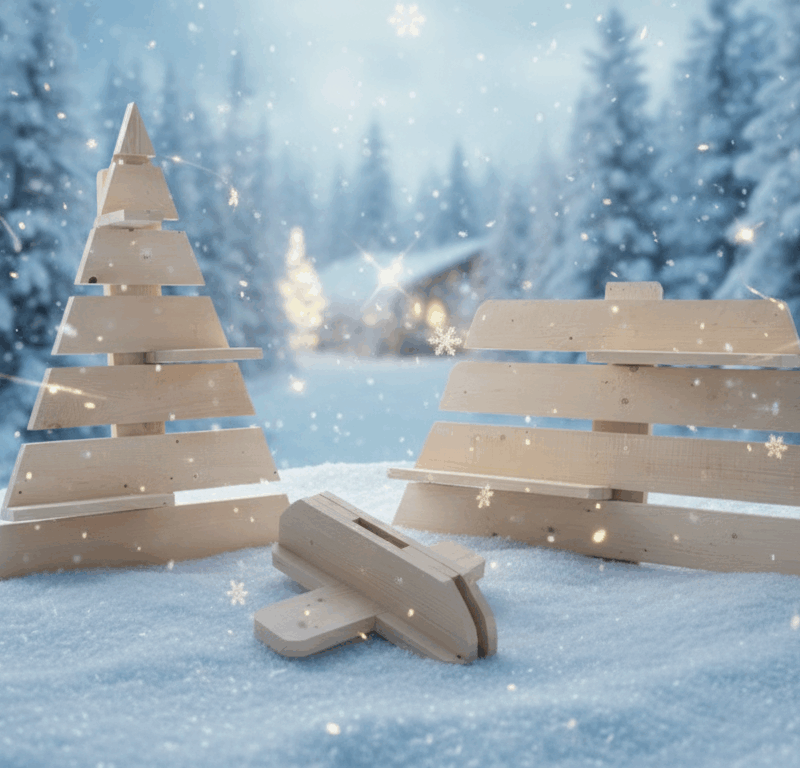 sapin démontable en 3 parties