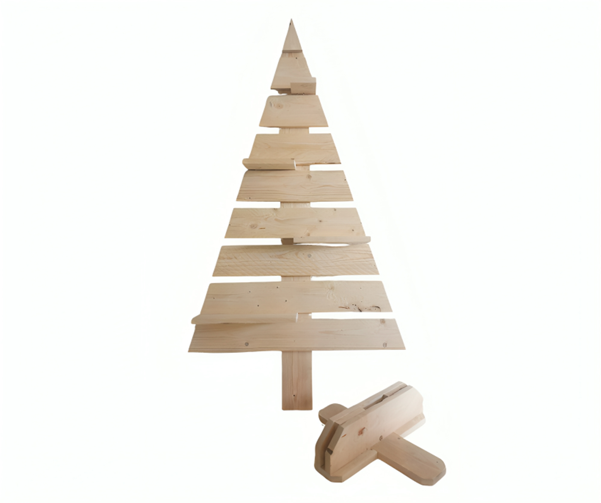 Sapin traditionnel démontable en 2 parties