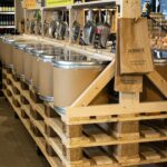 aménagement intérieur sur mesure de magasin bio